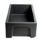 Alfi Brand 33" Black Matte Reversible Smooth/Fluted Sgl Bowl Fireclay Farm Sink AB3318HS-BM - alternate 2